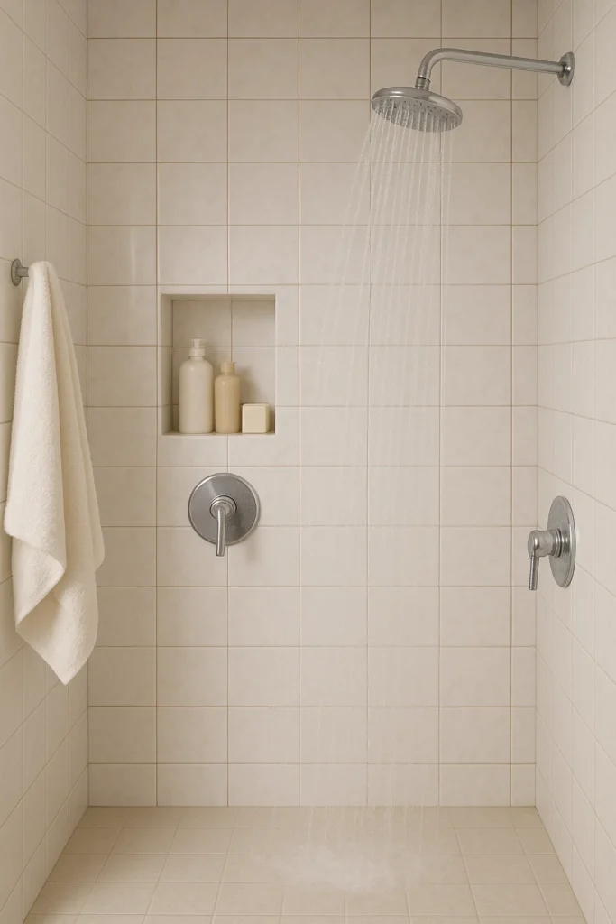 laser and shower